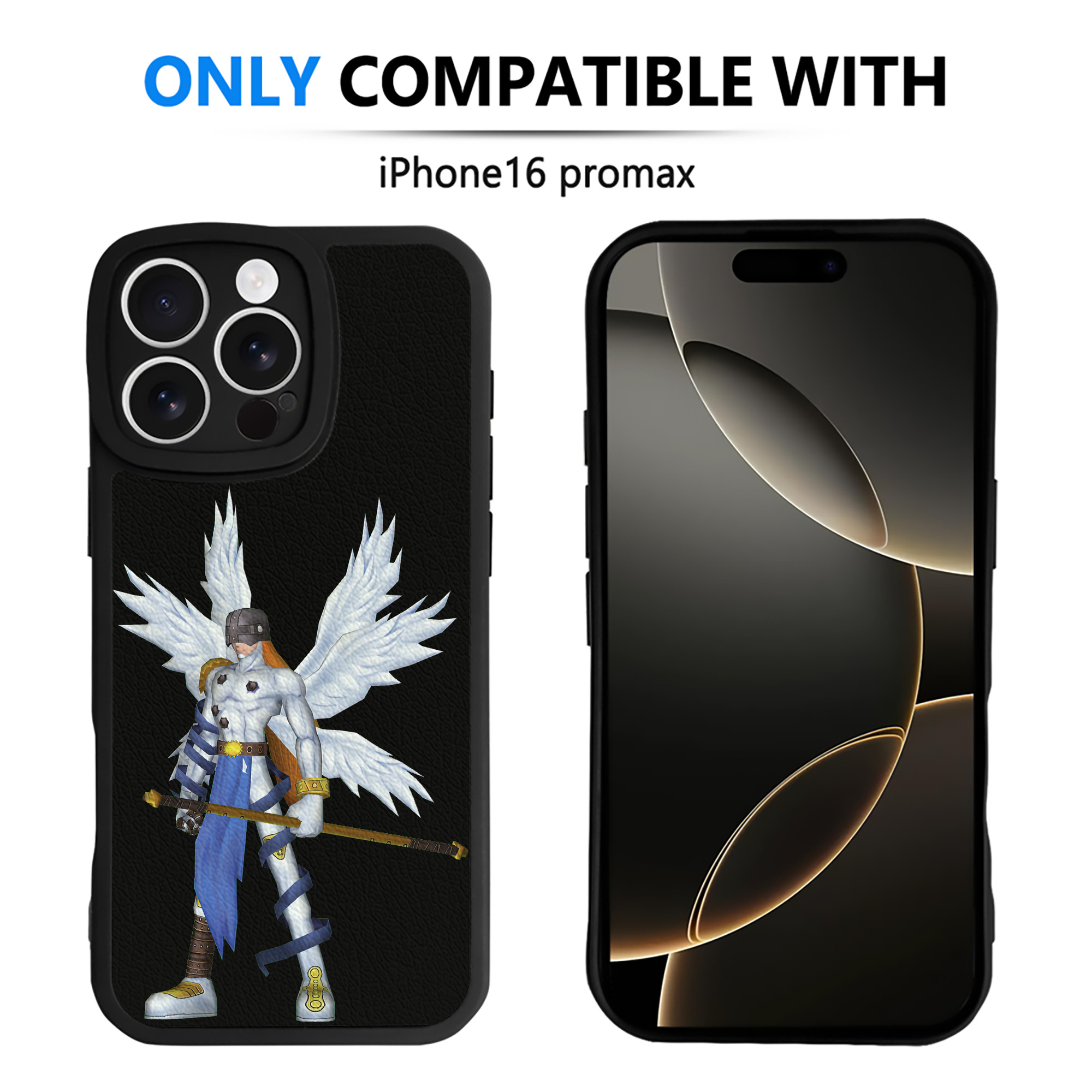 （画像用） Digimon デジタルモンスター/デジモン 【iPhone 16シリーズ対応】シリコンスマホケース（レザー調） 材質：シリコン
